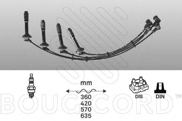 BOUGICORD 6102 Комплект дротів запалювання