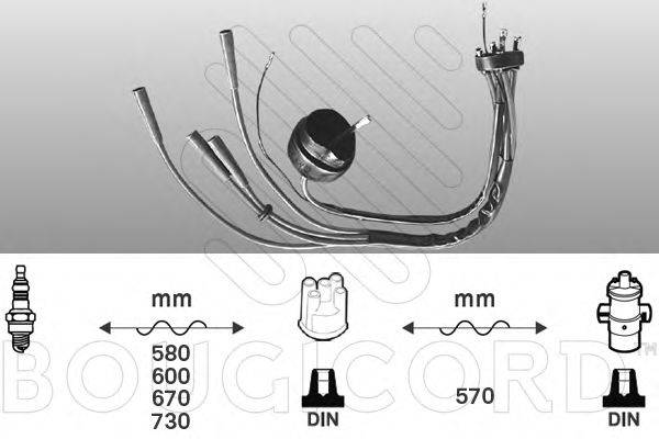 BOUGICORD 6203 Комплект дротів запалювання
