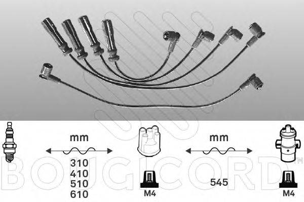 BOUGICORD 6431 Комплект дротів запалювання