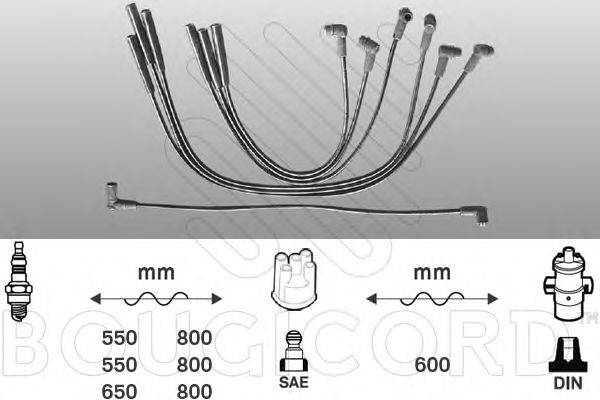 BOUGICORD 7126 Комплект дротів запалювання