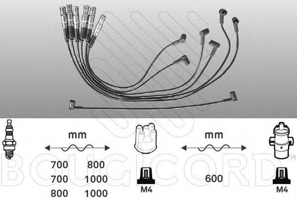 BOUGICORD 7153 Комплект дротів запалювання