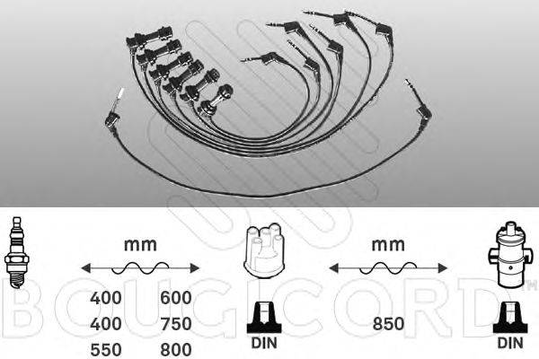 BOUGICORD 7181 Комплект дротів запалювання