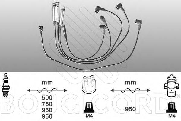 BOUGICORD 7231 Комплект дротів запалювання