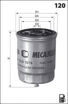 MECAFILTER ELG5333 Паливний фільтр