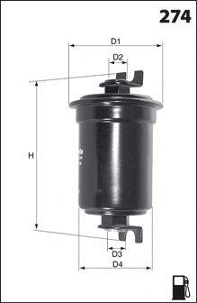 MECAFILTER ELE6040 Паливний фільтр