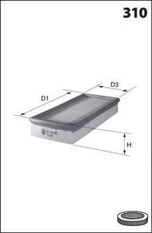 MECAFILTER 155 Повітряний фільтр