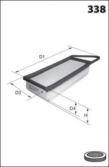 MECAFILTER ELP9027 Повітряний фільтр