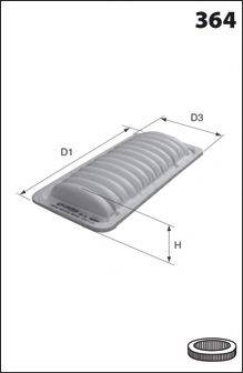MECAFILTER ELP3983 Повітряний фільтр