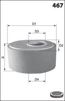 MECAFILTER EL3788 Повітряний фільтр