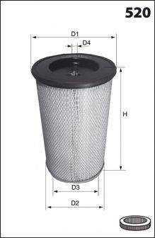 MECAFILTER EL3763 Повітряний фільтр