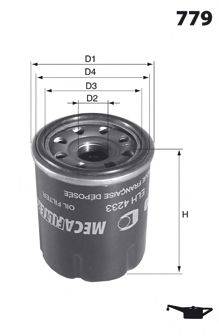 MECAFILTER ELH4255 Масляний фільтр