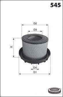 MECAFILTER FA3361 Повітряний фільтр