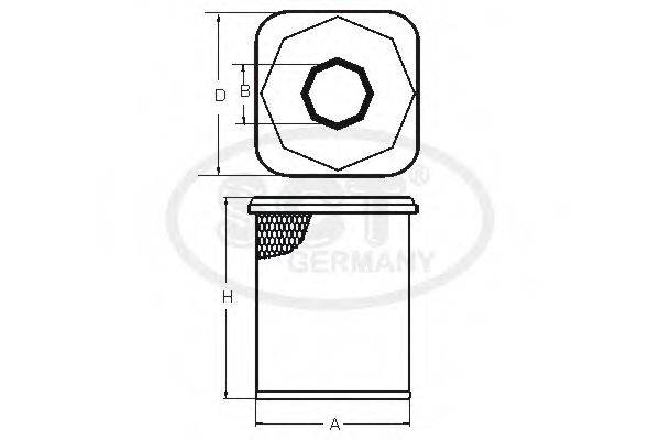 SCT GERMANY SB3153 Повітряний фільтр