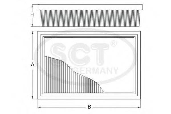 SCT GERMANY SB3248 Повітряний фільтр