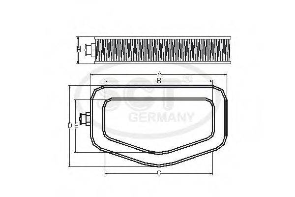 SCT GERMANY SB582 Повітряний фільтр