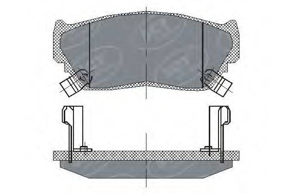 SCT GERMANY SP135PR Комплект гальмівних колодок, дискове гальмо