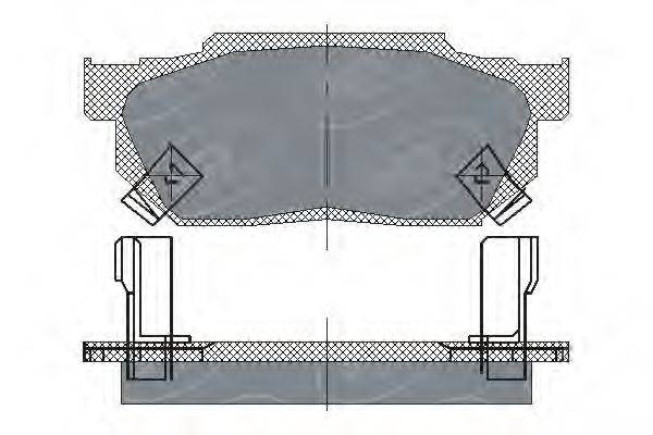 SCT GERMANY SP150PR Комплект гальмівних колодок, дискове гальмо