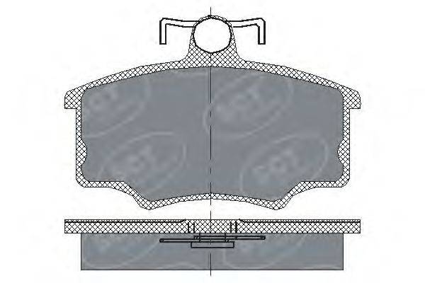 SCT GERMANY SP186PR Комплект гальмівних колодок, дискове гальмо