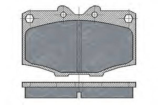 SCT GERMANY SP205PR Комплект гальмівних колодок, дискове гальмо