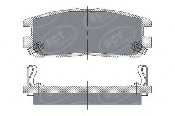 SCT GERMANY SP248PR Комплект гальмівних колодок, дискове гальмо