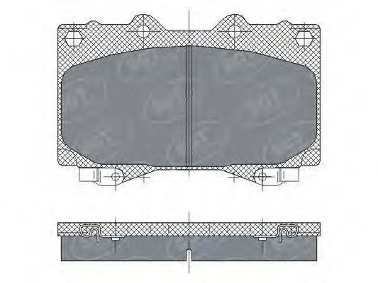 SCT GERMANY SP270PR Комплект гальмівних колодок, дискове гальмо