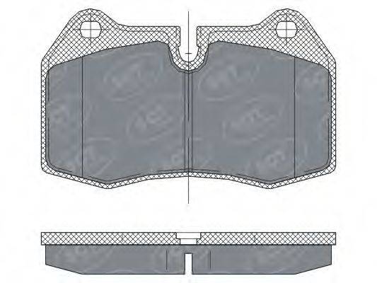 SCT GERMANY SP272PR Комплект гальмівних колодок, дискове гальмо