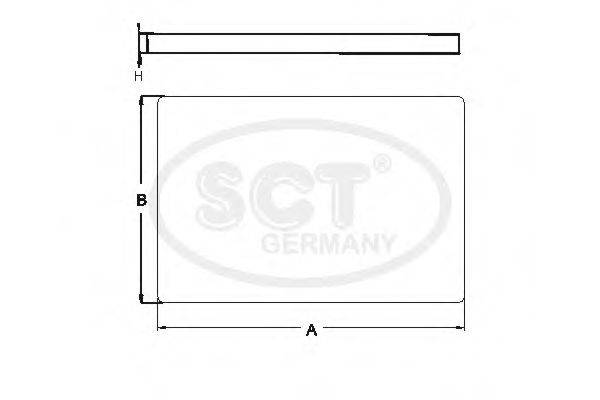 SCT GERMANY SA1212 Фільтр, повітря у внутрішньому просторі