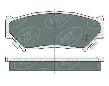 SCT GERMANY SP361PR Комплект гальмівних колодок, дискове гальмо