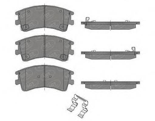 SCT GERMANY SP444PR Комплект гальмівних колодок, дискове гальмо