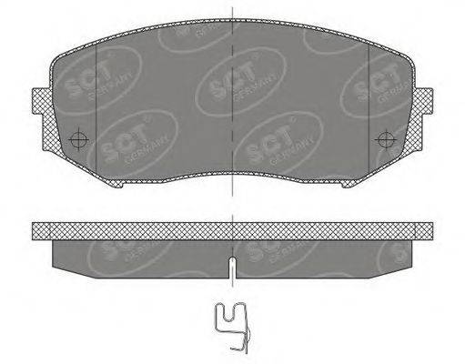 SCT GERMANY SP482PR Комплект гальмівних колодок, дискове гальмо