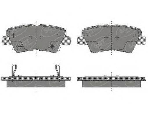 SCT GERMANY SP629PR Комплект гальмівних колодок, дискове гальмо