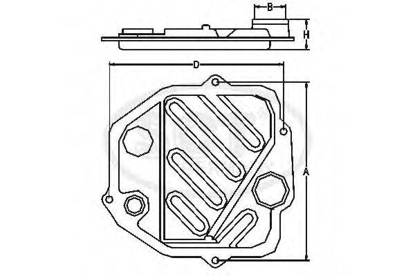 SCT GERMANY SG1086 Комплект гідрофільтрів, автоматична коробка передач