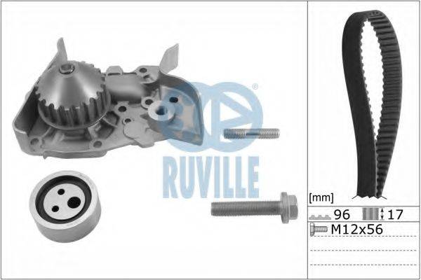 RUVILLE 55622701 Водяний насос + комплект зубчастого ременя