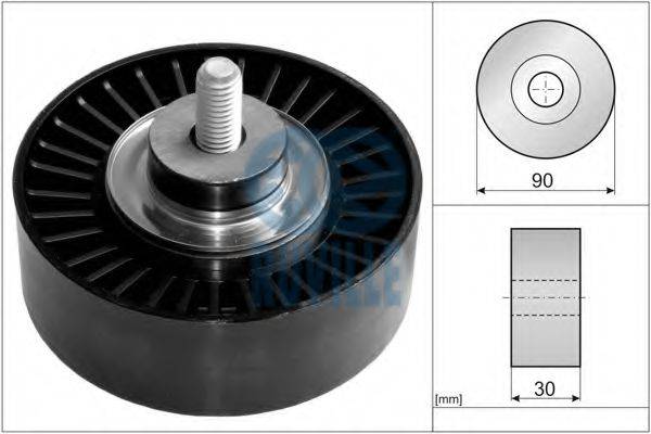 RUVILLE 57608 Паразитний / провідний ролик, полікліновий ремінь