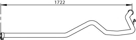 DINEX 32526 Труба вихлопного газу