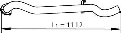 DINEX 74510 Труба вихлопного газу