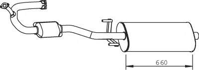 DINEX 56312 Середній глушник вихлопних газів