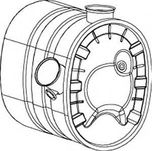 DINEX 80377 Середній глушник вихлопних газів