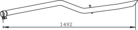 DINEX 32516 Труба вихлопного газу