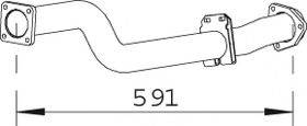 DINEX 74120 Труба вихлопного газу