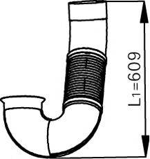 DINEX 54196 Труба вихлопного газу