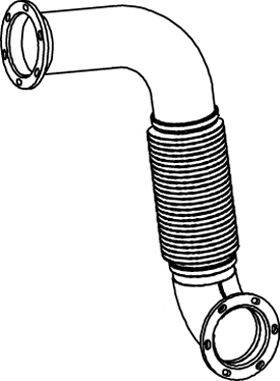 DINEX 54212 Труба вихлопного газу