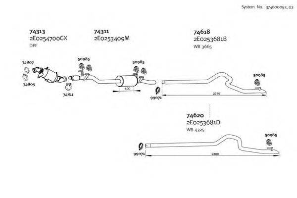 DINEX 37400005202 Система випуску ОГ