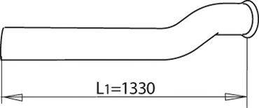 DINEX 81228 Труба вихлопного газу