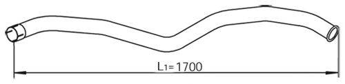 DINEX 54699 Труба вихлопного газу