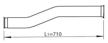 DINEX 80227 Труба вихлопного газу