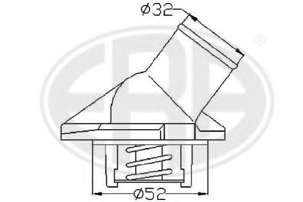 ERA 350086 Термостат, охолоджуюча рідина