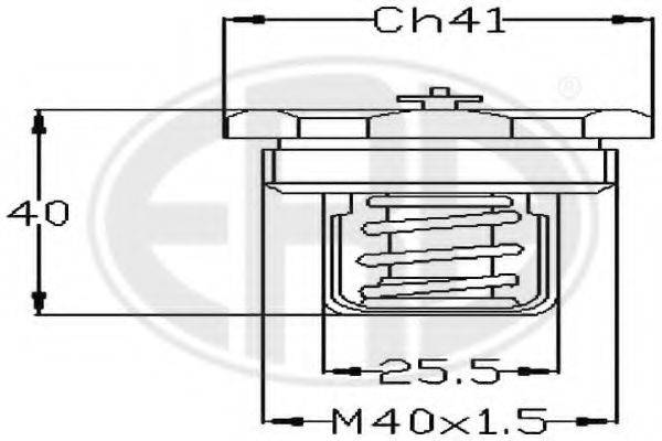 ERA 350090 Термостат, охолоджуюча рідина
