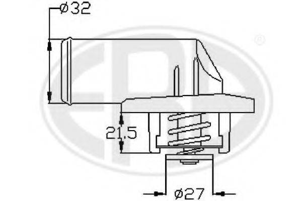 ERA 350091 Термостат, охолоджуюча рідина