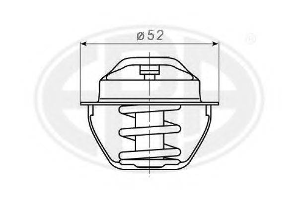 ERA 350394 Термостат, охолоджуюча рідина